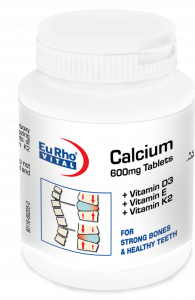 قرص کلسیم و ویتامین D3 یوروویتال EURHO VITAL CALCIUM 600 MG AND VITAMIN D3 TABS PS Calcium 600mg tablets 140049 195x300
