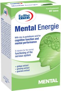 قرص منتال انرژی یوروویتال 60 عدد EURHO VITAL MENTAL ENERGIE 60 TABS PS mental energie Tabletten 201x300
